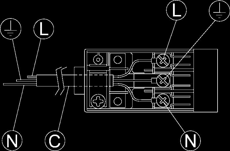 8) BRANCHEMENT ELECTRIQUE Le raccordement électrique doit être réalisé conformément aux normes et aux lois en vigueur.