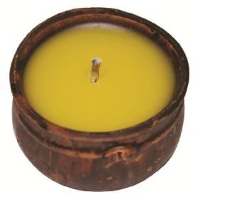 Citronella candles 088236 ΠΟΤΗΡΙ VOTKA ΜΕ ΚΕΡΙ CITRONELLA 60x65mm 088232