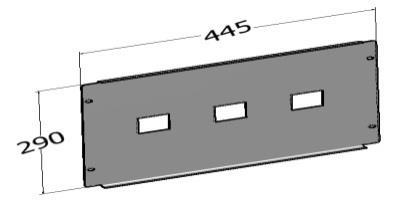 3883 ΜΕΤΩΠΙΚΗ ΓΙΑ 3ΔΚΠΤΕΣ Τ-ΜΑΧ(XT1B-ΧΤ3Ν) ΓΙΑ 50άρι ΠΕΔΙΟ-30cm 26.53 15.