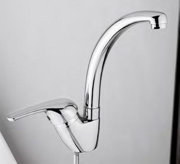 SU023 IT_ Monoforo lavello, leva laterale EN_ Lateral handle sink mixer FR_ Mitigeur evier, bec mobile GR_ αναμεικτικη μπαταρια