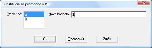 Úloha 2.3: Vypočítajte sin π. 4 Najprv si musíme tento výraz zapísať do príkazového riadka a potom použijeme tlačidlo zjednodušiť resp. aproximovať z príkazového riadka.