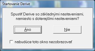 1 PROSTREDIE DERIVE 6 Matematický počítačový program Derive sa radí k skupine programov zvaných Počítačové algebraické systémy. Ak chceme s ním pracovať, musíme si ho najprv nainštalovať do počítača.