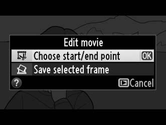 Αποθήκευση Επιλεγμένων Καρέ Για να αποθηκεύστε ένα αντίγραφο ενός επιλεγμένου καρέ ως στατική εικόνα JPEG: 1 Προβάλετε το video και επιλέξτε ένα καρέ.