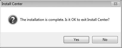4 Πραγματοποιήστε έξοδο από το πρόγραμμα εγκατάστασης. Κάντε κλικ στο Yes (Ναι) (για Windows) ή στο OK (για Mac OS) μόλις ολοκληρωθεί η εγκατάσταση.