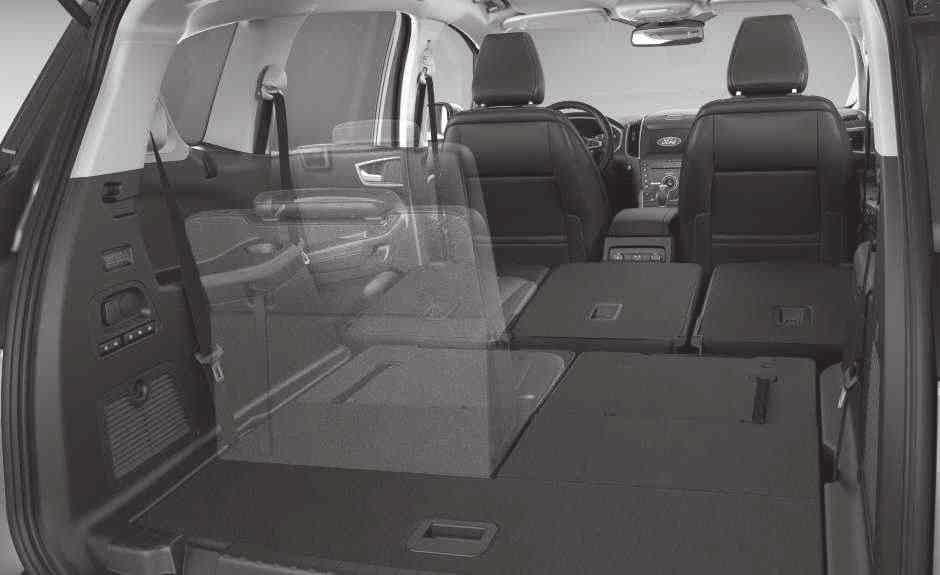 Εσωτερικά χαρακτηριστικά Καθίσματα EasyFold = Κορυφαία διευκόλυνση Ευέλικτα καθίσματα Με τις εκπληκτικές δυνατότητες προσαρμογής του, το εσωτερικό του Ford S-MAX μπορεί να κάνει σχεδόν τα πάντα.