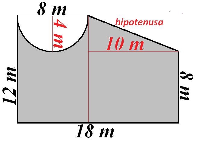 MATEMATIKA DBH. 8. GAIA: PITAGORASEN TEOREMA ETA AZALERAK 19 43. Hexagono erregular bat 6 cm-ko erradioko zirkunferentzia batean dago inskribaturik.