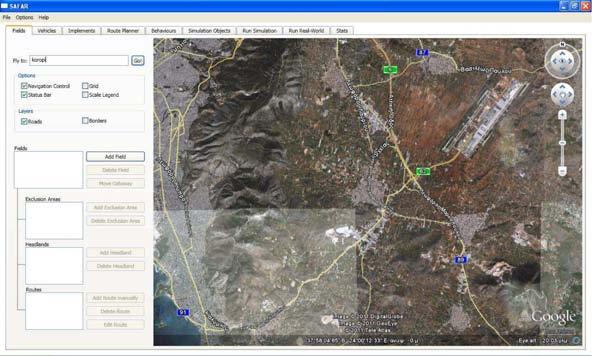7.2 Επιλογή τοποθεσίας. Στη συνέχεια στο πεδίο Fly to εισάγουμε την περιοχή όπου επιθυμούμε να μας οδηγήσει το Google Earth.