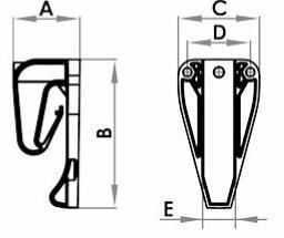 ΣΤΗΡΙΓΜΑ ΚΑΘΟΔΟΥ SUPER 140 / ELEMENT BRACKET Κούτα / Box 50 Παλέτα / Pallet 4800 Διαστ. παλέτας (cm) / Pallet dim.