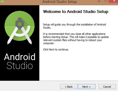 Βήμα 2 - Εγκατάσταση Android Studio στον δικό σας υπολογιστή Αφού εγκαταστήσετε το JDK 8,