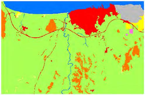 Εικόνα 3.10. Χρήσεις γης της δεκαετίας 2011 Πηγή: Σταυράκος, 2014 (σσ.