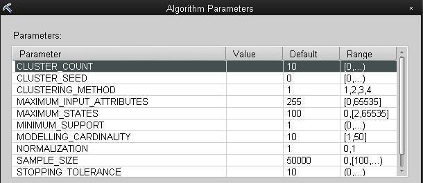 (Expectation Maximization), Non-Scalable EM, Scalable K-Means, ili Non-Slalable K- Means.