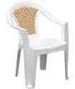 Έπιπλα -30% -30% Καρέκλα μεταλλική αντικέ με ξύλινο κάθισμα Σε πορτοκαλί και γαλάζιο χρώμα Κωδ.