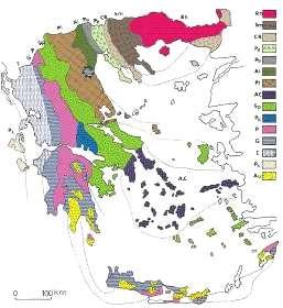 σειρά λιγότερο συνεκτικών ψαμμιτών, ψηφιτοπαγή, πάγκοι συνεκτικοί και ενστρώσεις από ασβεστικούς ψαμμίτες και ψηφιτοπαγή, με πλήθος απολιθωμάτων. Βορειοανατολικά του οικισμού και σε απόσταση 1χλμ.