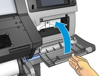 Κλείστε τη θύρα αφού τοποθετήσετε το δοχείο συντήρησης στον εκτυπωτή.