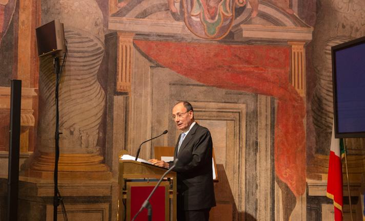 Renato Schifani, Πρόεδρος της Γερουσίας Ρώμη, 3 Δεκεμβρίου 2012 Palazzo Ιουστινιάνη Χαίρομαι ιδιαίτερα που εδώ, στον ίδιο χώροπου υπεγράφη το Σύνταγμά μας, θα φιλοξενηθείκαι