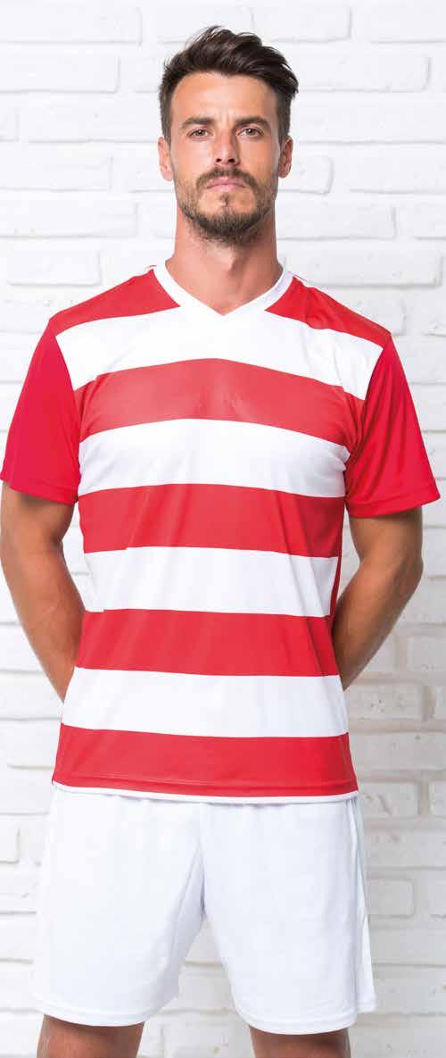 celtic / CELTIC KID REF: CELTICTSA / REF: CELTICTSK T-shirt με οριζόντιες ρίγες, ντεκολτέ V, για ενήλικες και παιδιά. 140γρ. 100% πολυέστερ. Adult and kid horizontal stripes T-shirt.