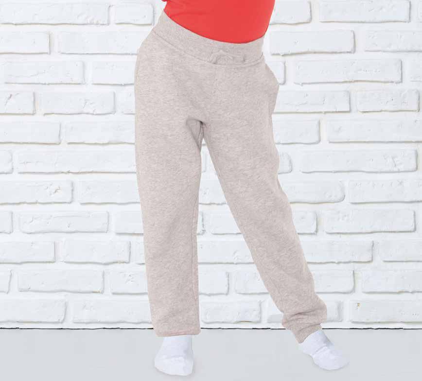Sweat pants kid REF: swpantsk παντελόνια φούτερ με λάστιχο στη μέση και στο τελείωμα Στη μέση εσωτερικό κορδόνι στο ίδιο χρώμα 290γρ.