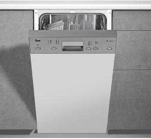 Πλυντήρια Πιάτων Τeka! DW 455 S 45cm Πλήρως εντοιχιζόμενο Πλ.Πιάτων 45cm. Aνοξείδωτο εμφανές καντράν χειρισμού με ειδικό βερνίκι για να μην φαίνονται οι δακτυλιές. Ηλεκτρονικό καντράν χειρισμού.