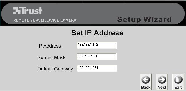 Θα εµφανιστούν οι πληροφορίες διεύθυνσης IP. 8 Κάντε κλικ στο "Επόµενο" (Next). 9 4. Επιλέξτε τη µέθοδο ασύρµατης σύνδεσης.