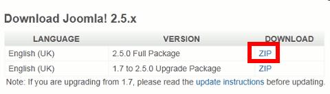 3.Εγκατάσταση JOOMLA 2.5 Εγχειρίδιο εγκατάστασης και χρήσης Joomla! 2.5 σε XAMPP 1.7.3 πάνω Windows 7.