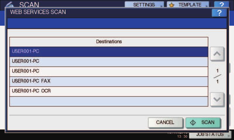 ,. [ ] TopAccess. 0,., [ (JOB STATUS)]. P.88 " " / /., [SCAN]. FC (WS) (WS) Windows, Windows Vista -. - Windows, Windows Vista. T Windows Imaging Acquisition (WIA). [ D (WS SCAN)].