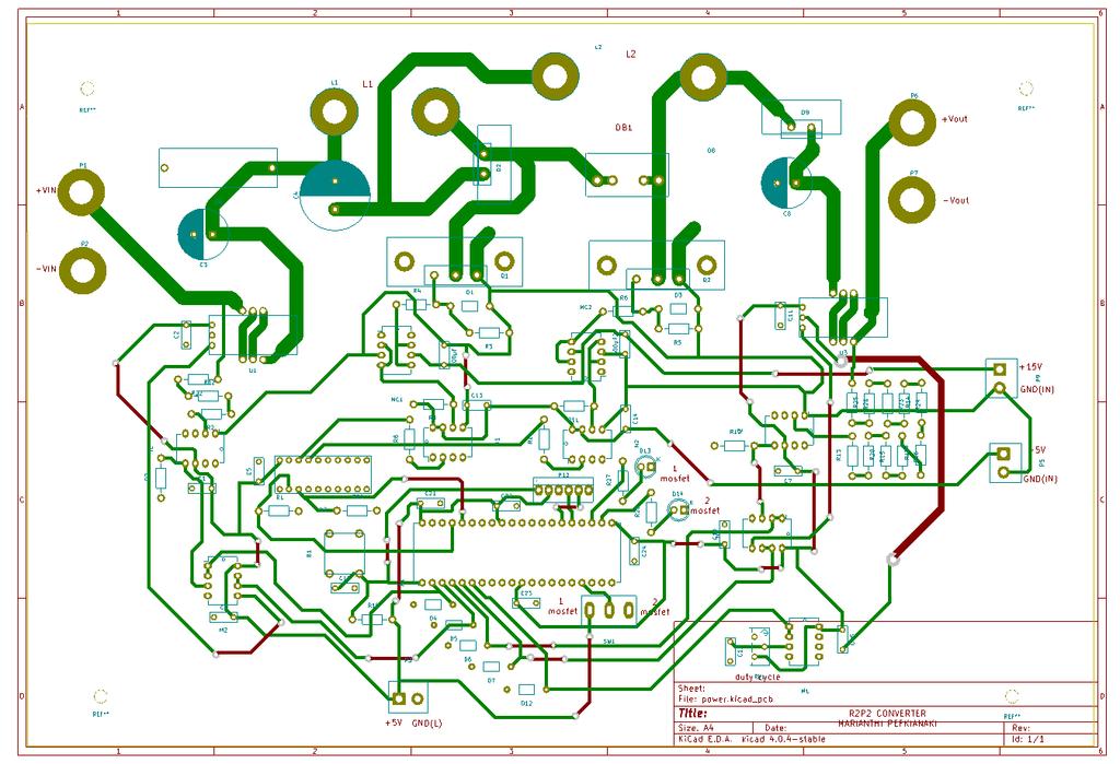 Β) Σχέδιο PCB της πλακέτας