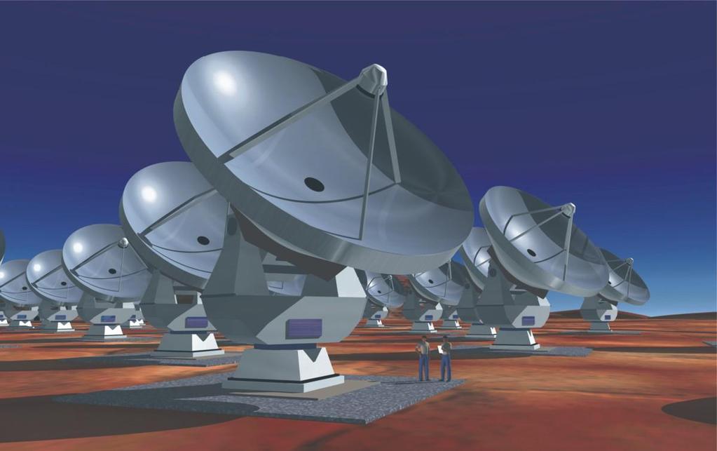 Large radio telescopes ALMA Atacama, Chile Thessaloniki,