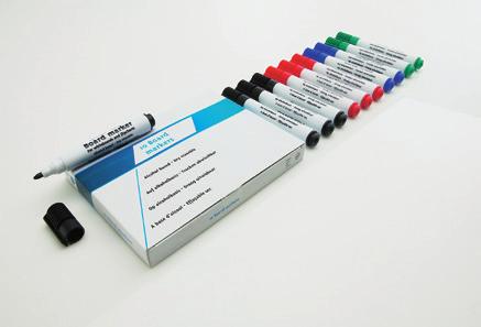 Set of 12 white anti-dust chalks 14018.