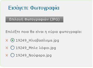 Αφού επιλέξετε τις φωτογραφίες τώρα θα βλέπετε τη παρακάτω