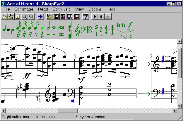 Το SharpEye είναι συµβατό µε προγράµµατα µουσικής σηµειογραφίας και εφαρµογές πολυµέσων σηµειογραφίας MIDI.