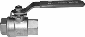 Βάννες ΣΩΛΗΝΑ 07 Βάννες Valves 62-1201 Ball valve TC-01T ενός τεµαχίου, µειωµένης ροής, Ανοξείδωτο AISI 316 Ball valve TC-01T, 1 pc, reduced port, Pressure rating: 800 PSI (non-shock), Steam rating: