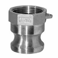 AISI 316 Camlock, adaptor female, 1/2 1 11/2 21/2 4 3/4 11/4 2