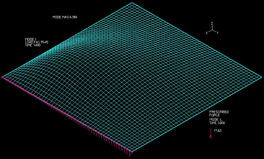 με τη σχέση Ν x + N xy, ψ=1 Κρίσιμο φορτίο λυγισμού: N cr = 50*20,26/1,0=1013kN/m 18: Πλάκα