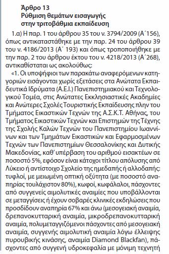 ΠΑΡΑΡΤΗΜΑ Γ: ΑΜΕΑ Άτομα που παρουσιάζουν αναπηρία 67% και άνω από φυσική αναπηρία ή ψυχική πάθηση, με βάση τη γνωμάτευση της
