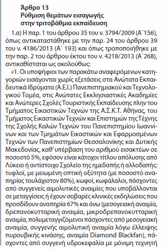 ΠΑΡΑΡΤΗΜΑ Γ: ΑΜΕΑ Άτομα που παρουσιάζουν αναπηρία 67% και άνω από φυσική αναπηρία ή ψυχική πάθηση, με βάση τη γνωμάτευση της