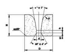 5 Type 13 carbide drawing die nibs for drawing non-ferrous metal rods 30 21 3.7-9.6 1.5-4.0 40 24 9.0 6 40 25 10.5-15.5 5 14 50 28 16.5-24.5 5.5-6 13-60 35 25.