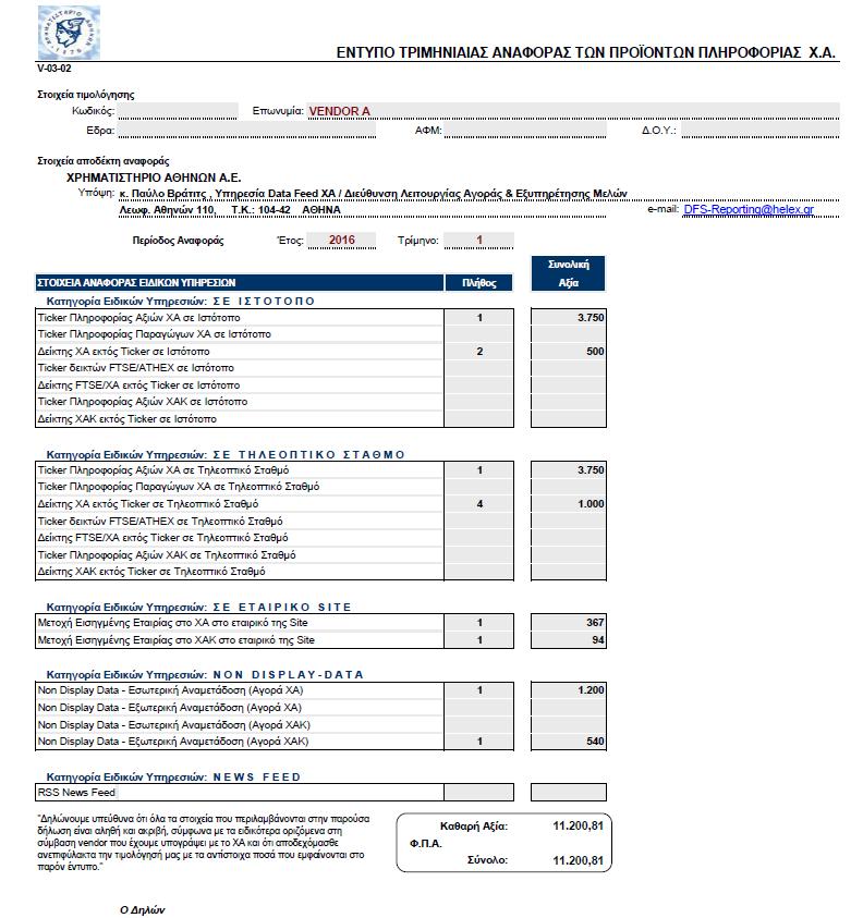 ΣΥΝΟΛΙΚΗ ΕΙΚΟΝΑ ΤΟΥ WORKSHEET «V02 (SPECIAL SERVICES)» Μία συνολική εικόνα