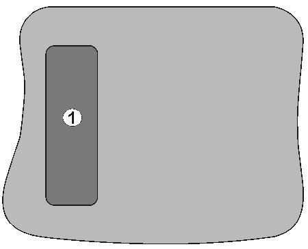 Περιγραφή πρϊόντς 4.1.1 Πλήκτρ Shift Στην πίσω πλευρά της συσκευής βρίσκεται τ πλήκτρ Shift (Εικ. 8/1). Εάν τ πλήκτρ Shift είναι ενεργό, αυτό φαίνεται στην θόνη (Εικ. 9/1).