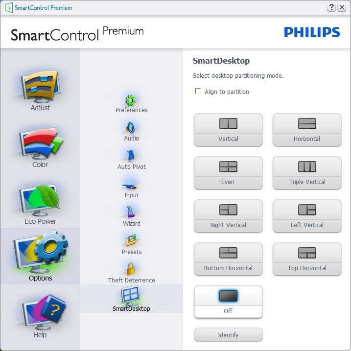 3. Βελτιστοποίηση εικόνας Για να εκτελέσετε ξανά το SmartControl Premium επιλέξτε είτε SmartControl Premium από το μενού Program (Προγράμματα), κάντε διπλό κλικ στο εικονίδιο του Η/Υ στην επιφάνεια
