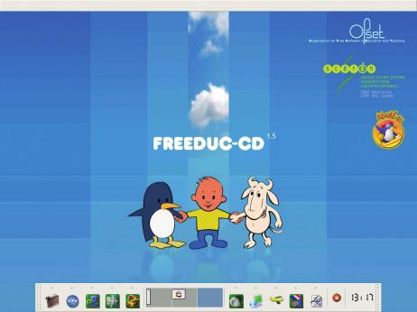 παιχνίδια κ.ά. Το Freeduc μπορεί να τρέξει ακόμη και σε πεπαλαιωμένους υπολογιστές (πέρα των 10 χρόνων), ενώ δεν απαιτεί εγκατάσταση, μια και μπορεί να εκκινήσει από το ψηφιακό δίσκο.