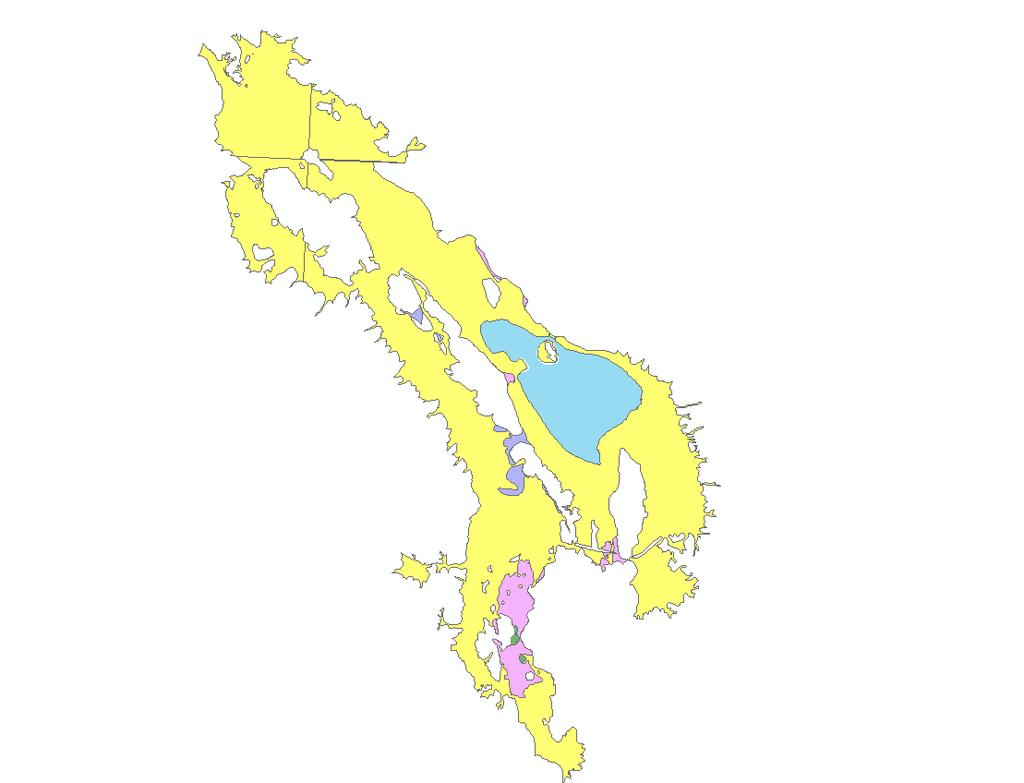 Σχ. 5-1: Απεικόνιση του ψηφιοποιημένου γεωλογικού υποβάθρου της Ζώνης Δυνητικά Υψηλού Κινδύνου Πλημμύρας (ΖΔΥΚΠ) GR05RΑK0009 της περιοχής «Χαμηλή Ζώνη Κλειστής Λεκάνης Ιωαννίνων».