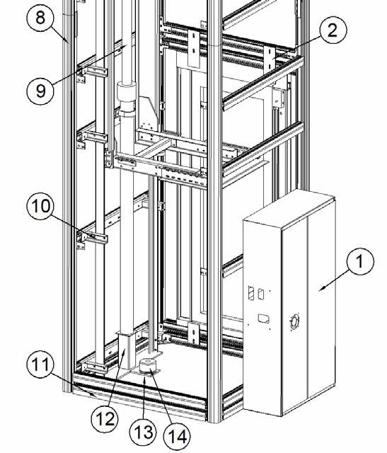 CAR TOP BRACKETS 7. 8. ALUMINIUM SHAFT STRUCTURE UPRIGHT 9. TELESCOPIC JACK 10.