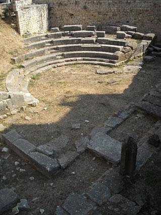 Το μικρό θέατρο της Το μνημείο διατηρείται σε αρκετά καλή κατάσταση, γεγονός που οφείλεται, σε μεγάλο βαθμό, στον ντόπιο ασβεστόλιθο, από τον οποίο έχει