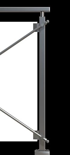 The base system Horizon X-Rail in conjunction with square blocks.