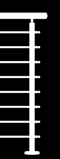 railtop connector 4112 Πέλμα στήριξης εξωτερικό για κολόνα Ø42 External