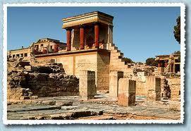 KNOSSOS The Minoan Palace of Knossos is 5 km south-east of Heraklion, in the valley of the river Kairatou.