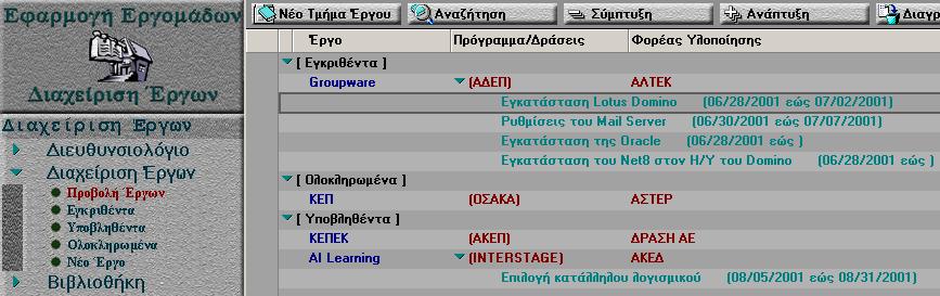 ΔΙΑΧΕΙΡΙΣΗ