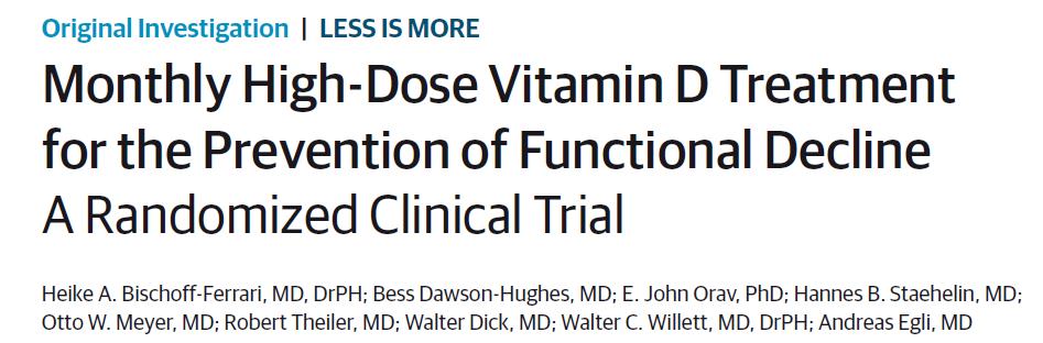 Intent-to-treat analyses showed that, while 60 000 IU and 24 000 IU plus calcifediol were more likely than 24 000 IU to result in 25-hydroxyvitamin D levels of at least 30 ng/ml (P =.