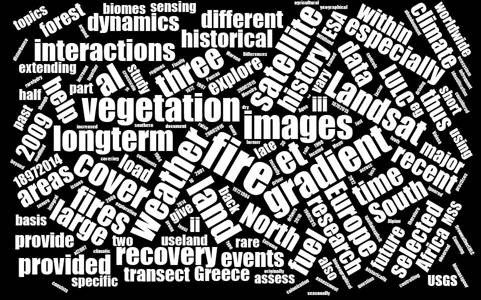 observations and satellite data in a north to