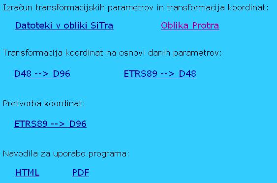 2.3 Delo v programu Spletno aplikacijo SiTraNet poženemo v spletnem brskalniku tako, da v naslovno vrstico vpišemo sitranet.si ali http://sitranet.si. Izbiramo lahko med naslednjimi moduli programa, kot je vidno na sliki 1.